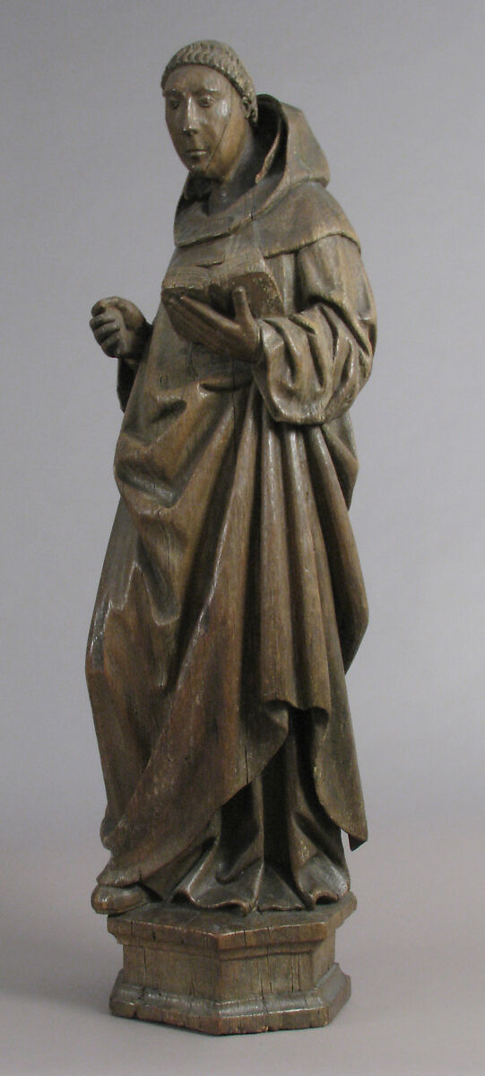 Monastic Saint, Oak, Netherlandish (?)