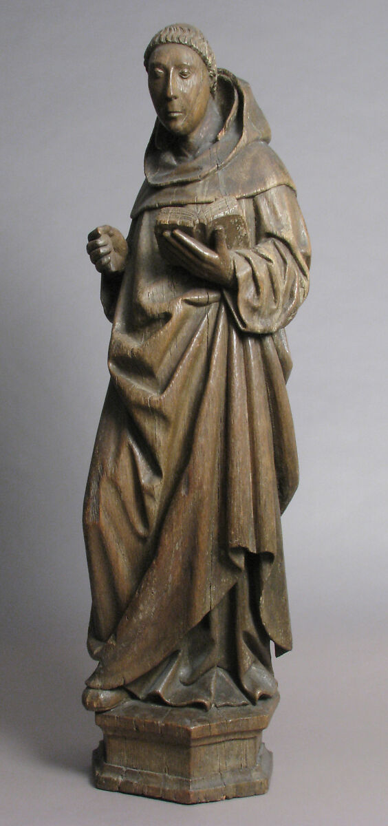 Monastic Saint, Oak, Netherlandish (?)