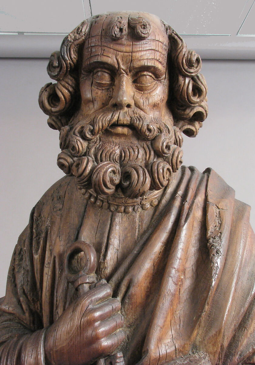 St. Peter, Oak, traces of polychromy, French