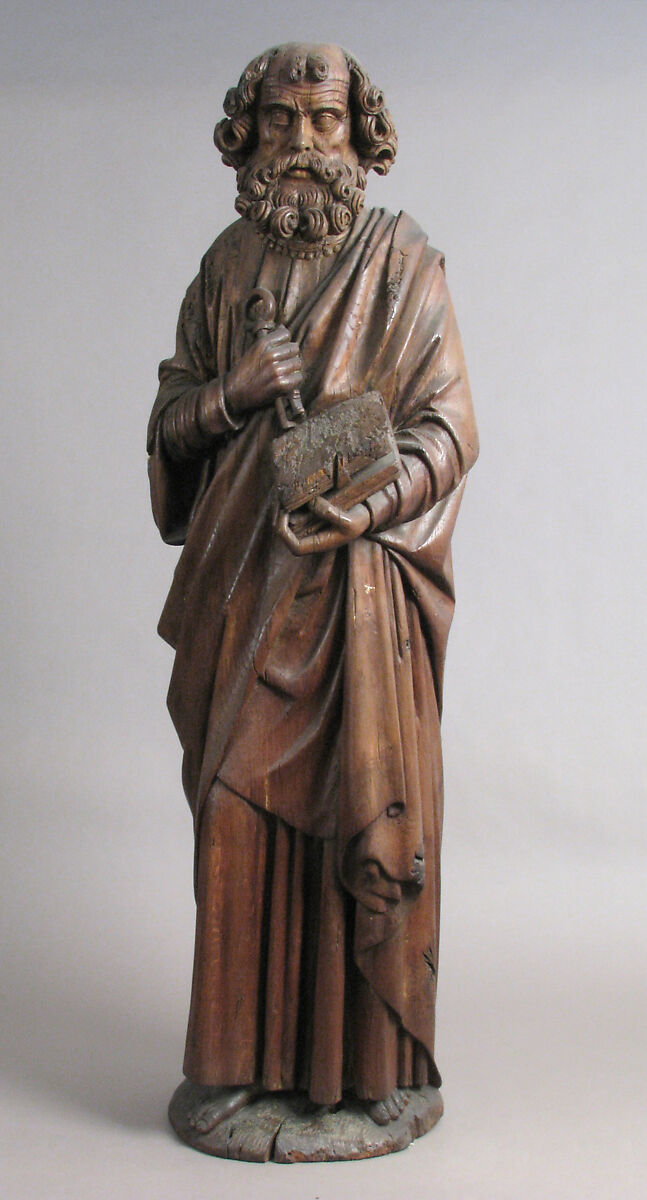 St. Peter, Oak, traces of polychromy, French