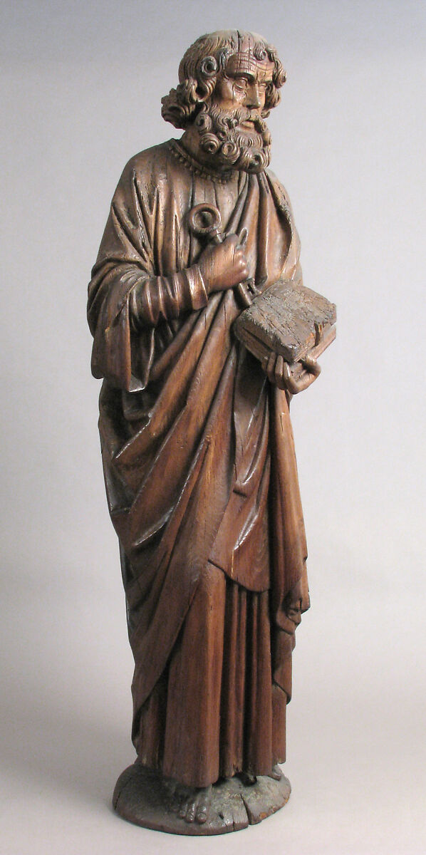 St. Peter, Oak, traces of polychromy, French 