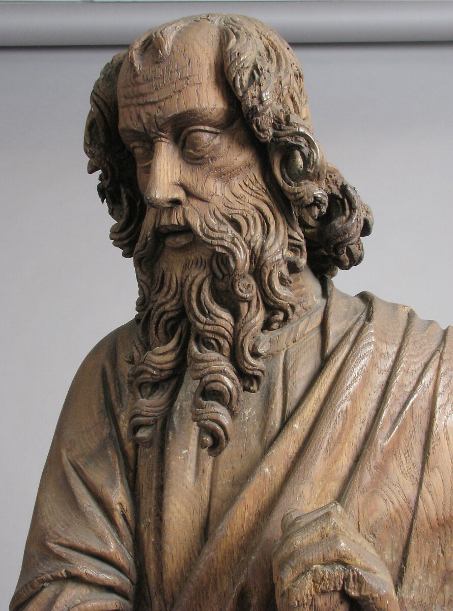 St. Paul, Oak, traces of polychromy, French
