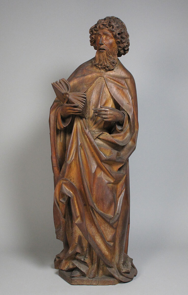 Standing Saint or Apostle, Limewood, German 