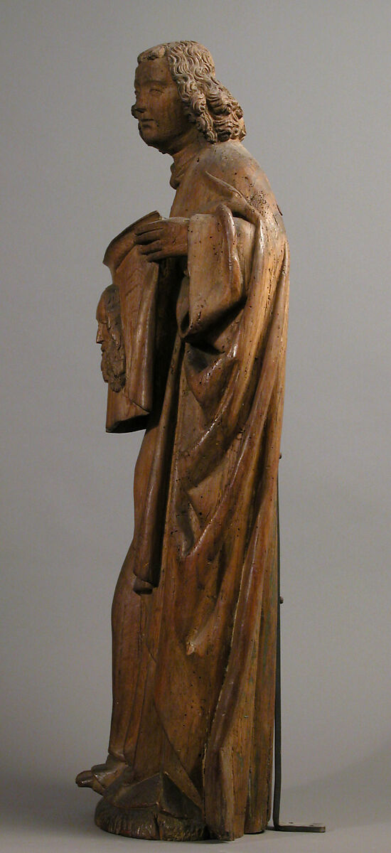 Angel with handkerchief of Saint Veronica, Oak, traces of paint, French