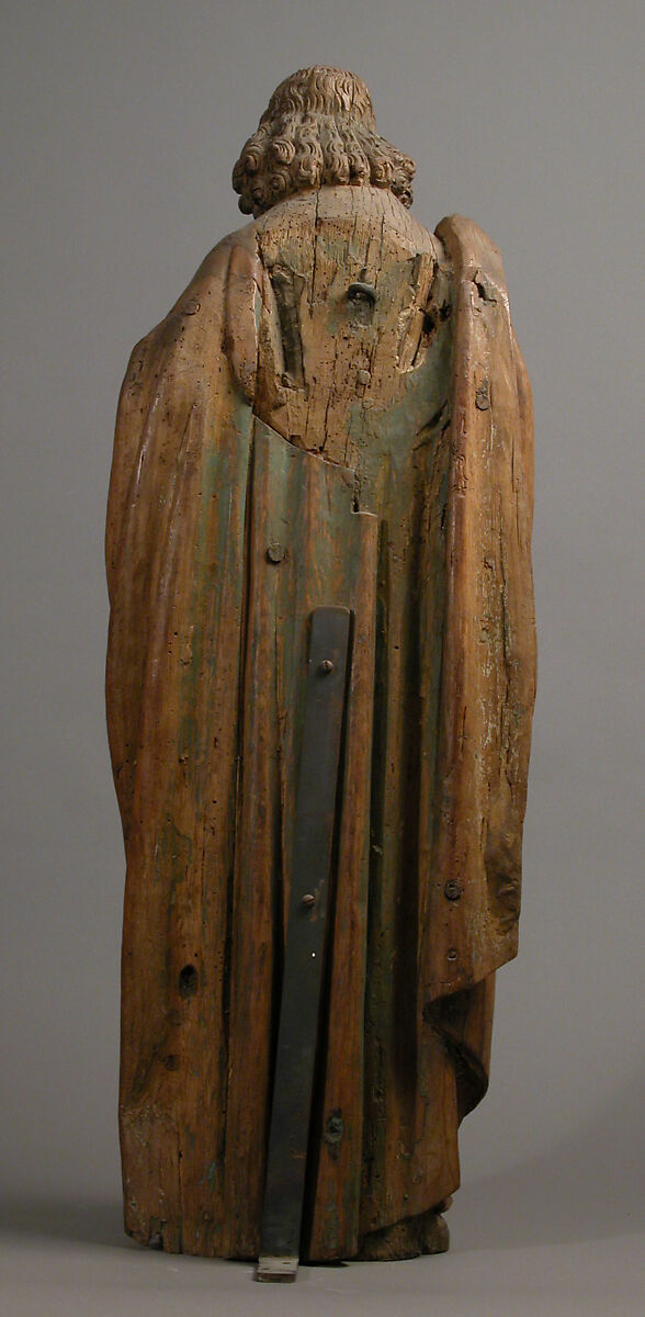 Angel with handkerchief of Saint Veronica, Oak, traces of paint, French