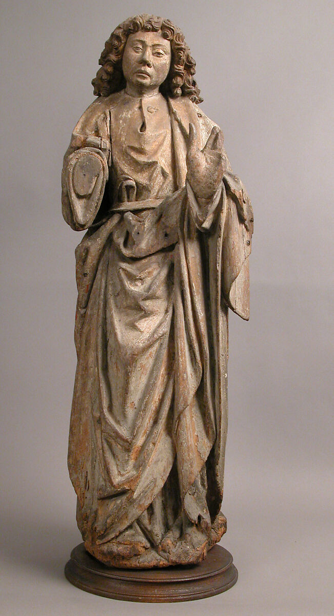 St. John, Oak, with polychromy, German 