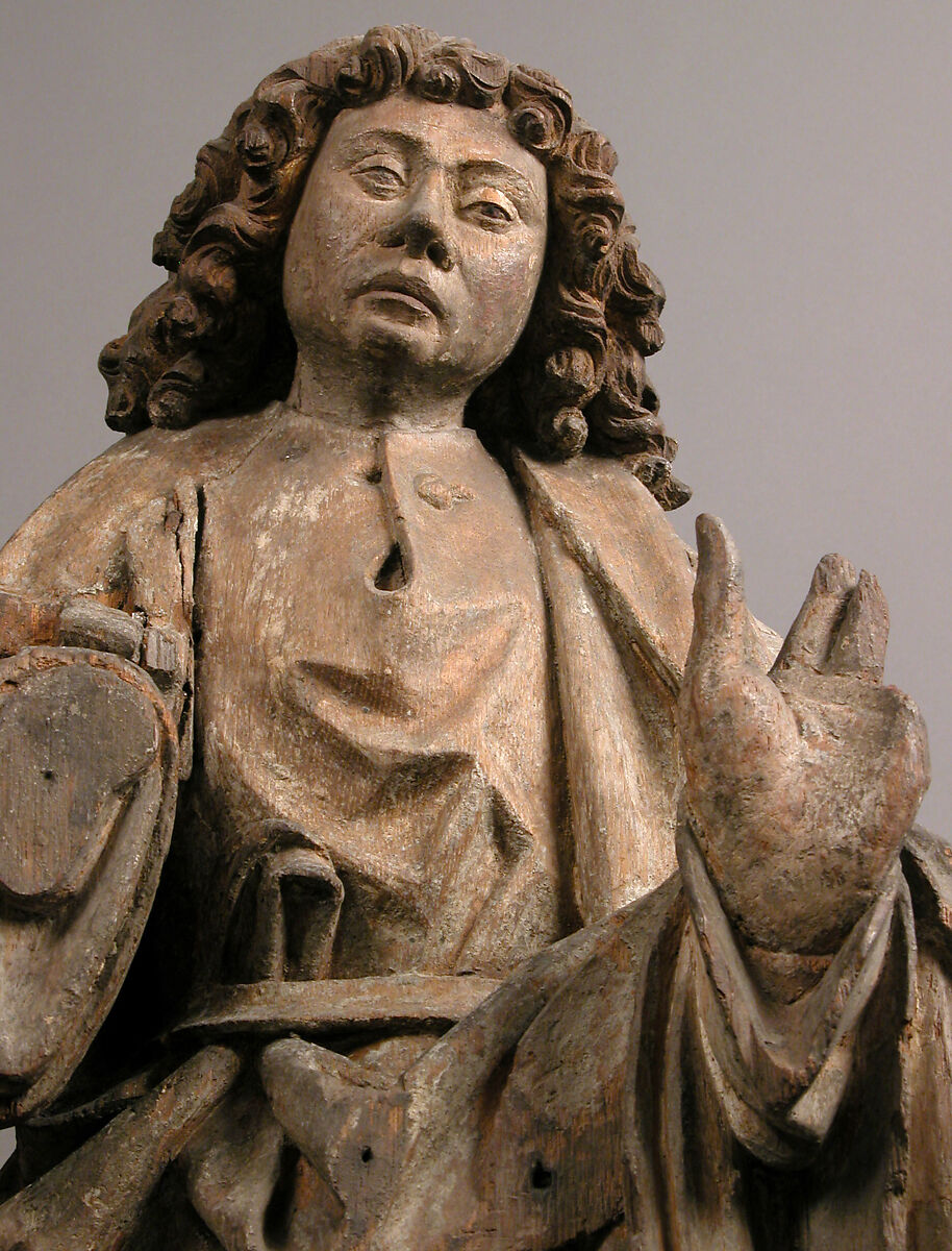 St. John, Oak, with polychromy, German