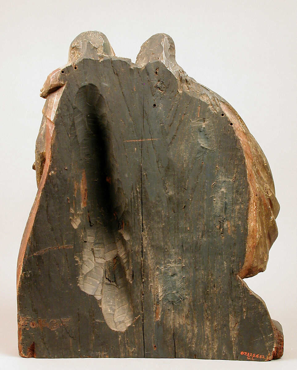 Meeting of Saints Joachim and Anne at the Golden Gate, Benedikt Dreyer (German, active Lübeck, ca. 1500–1525), Oak with polychromy and gilding, North German