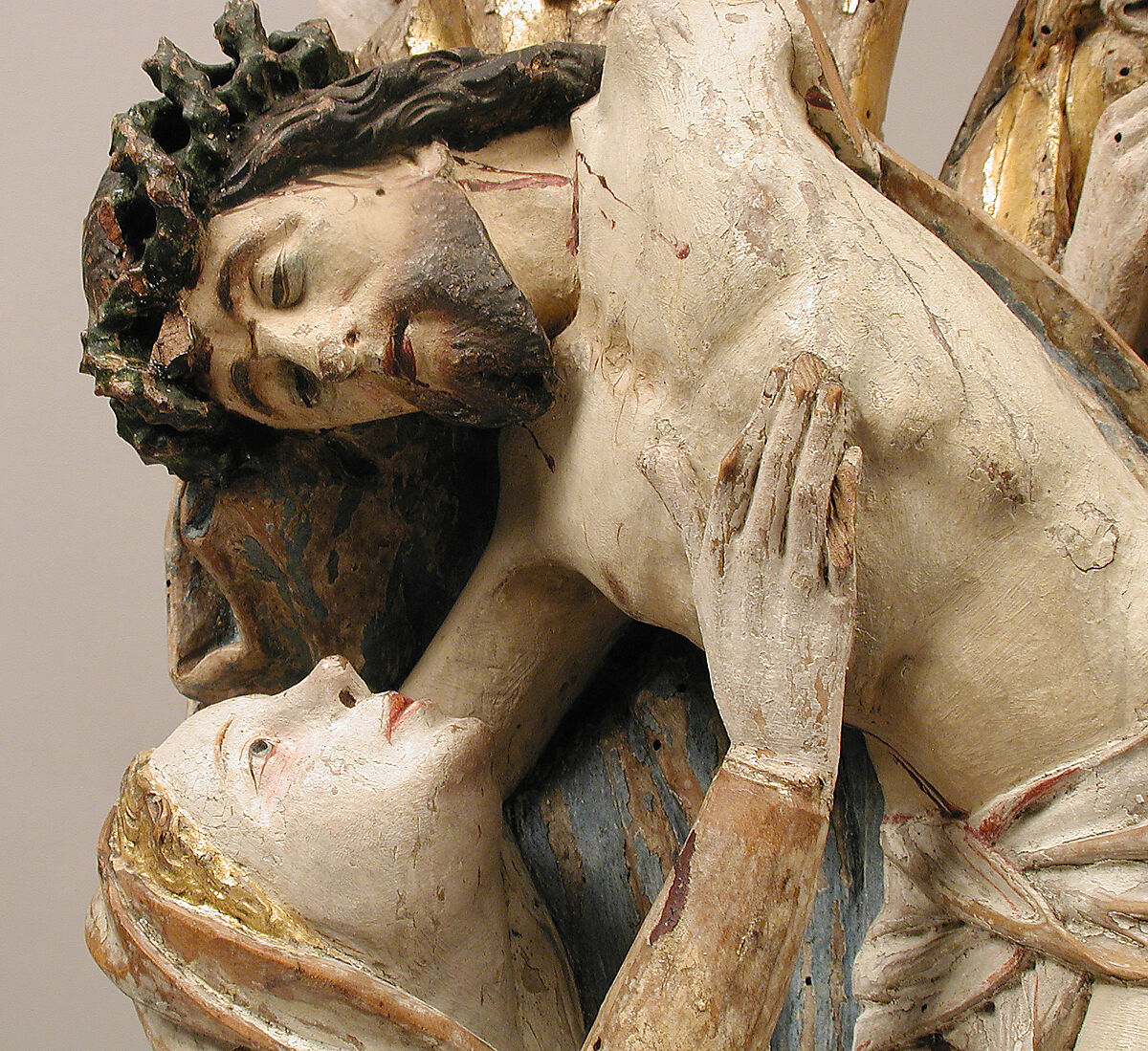 Descent from the Cross, Fruitwood with paint, South Netherlandish