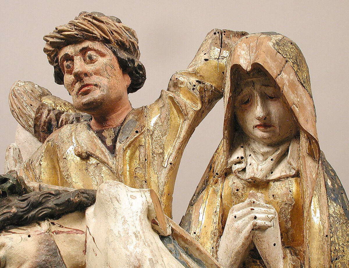 Descent from the Cross, Fruitwood with paint, South Netherlandish