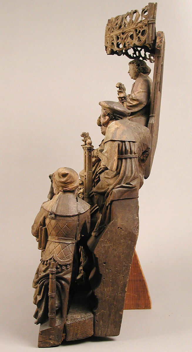 Christ among the Doctors, Oak, polychromy, parcel gilt, German