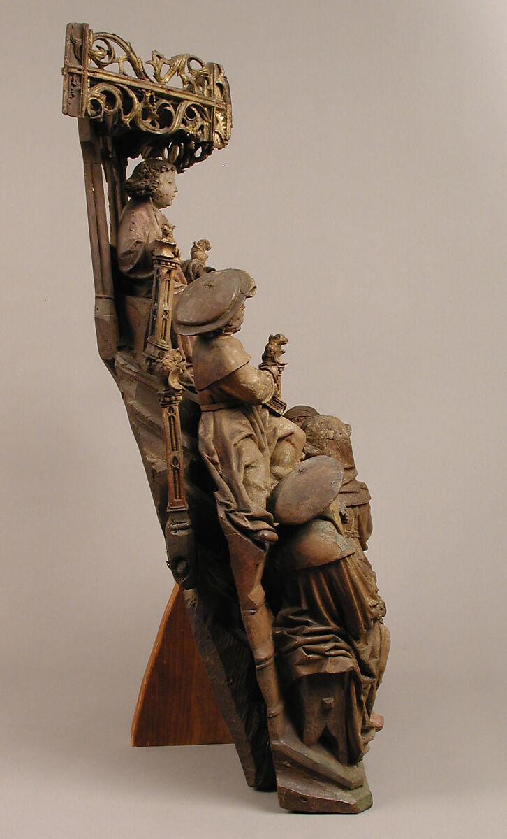 Christ among the Doctors, Oak, polychromy, parcel gilt, German