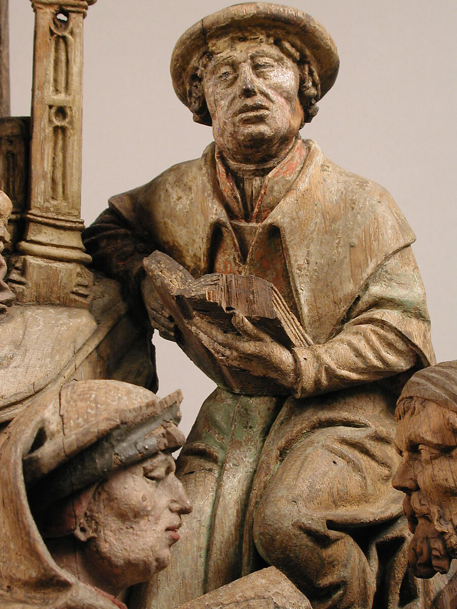 Christ among the Doctors, Oak, polychromy, parcel gilt, German