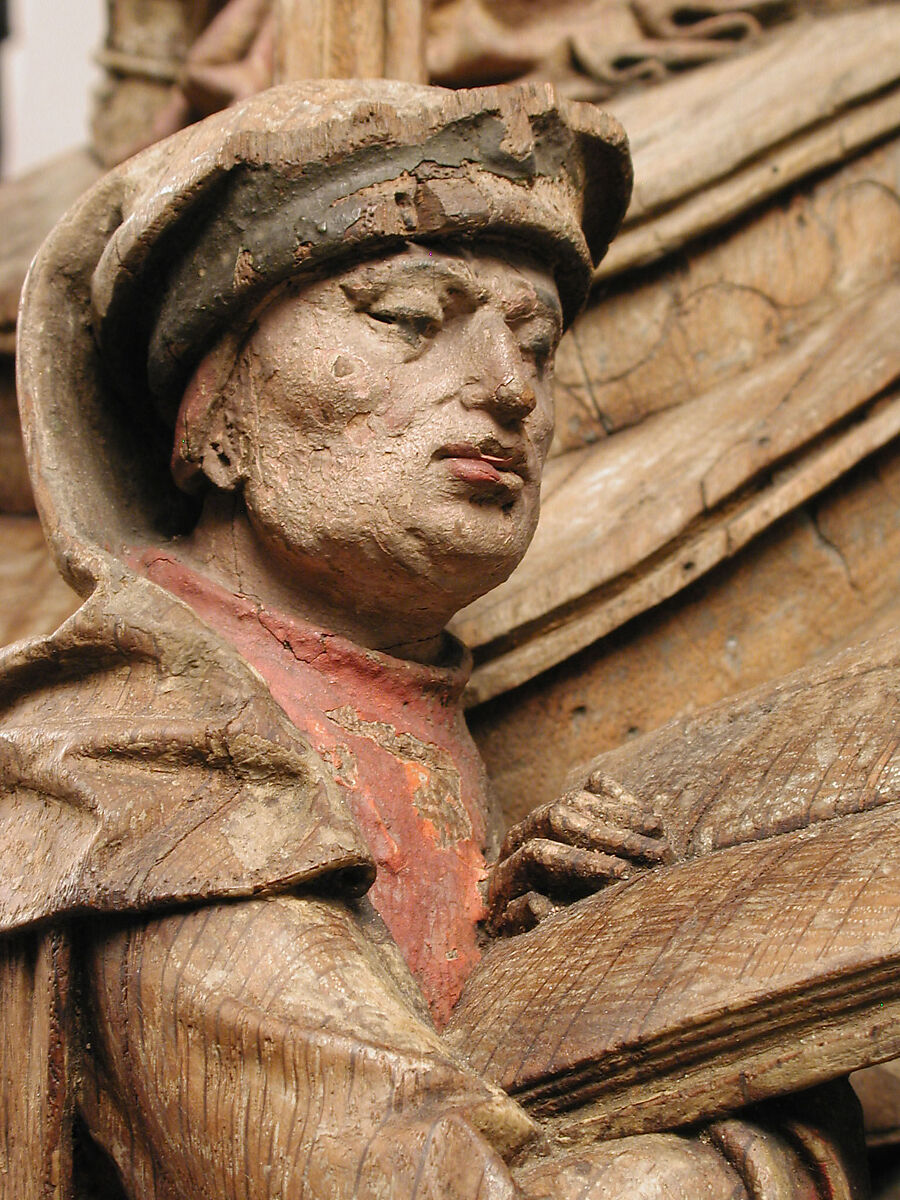 Christ among the Doctors, Oak, polychromy, parcel gilt, German