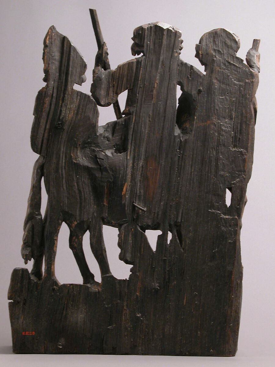 Three Soldiers, Oak, traces of polychromy, gilding, South Netherlandish
