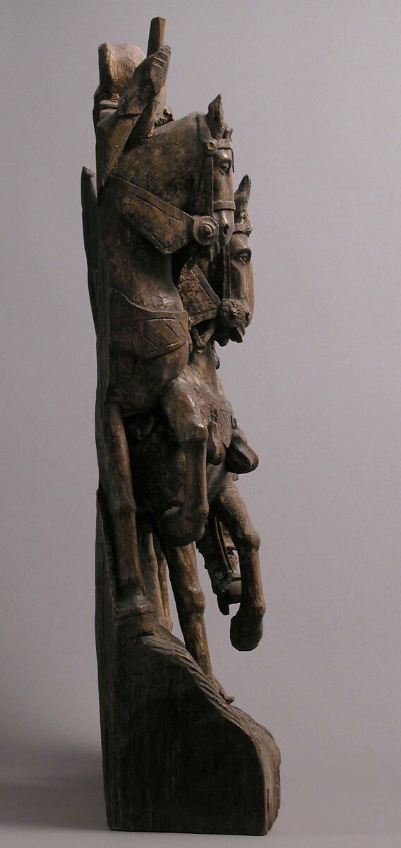Three Soldiers, Oak, traces of polychromy, gilding, South Netherlandish