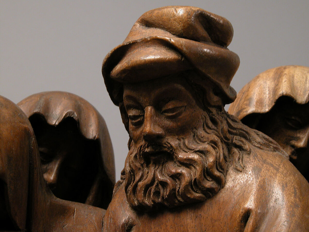 The Entombment of Christ, Walnut with traces of paint, German