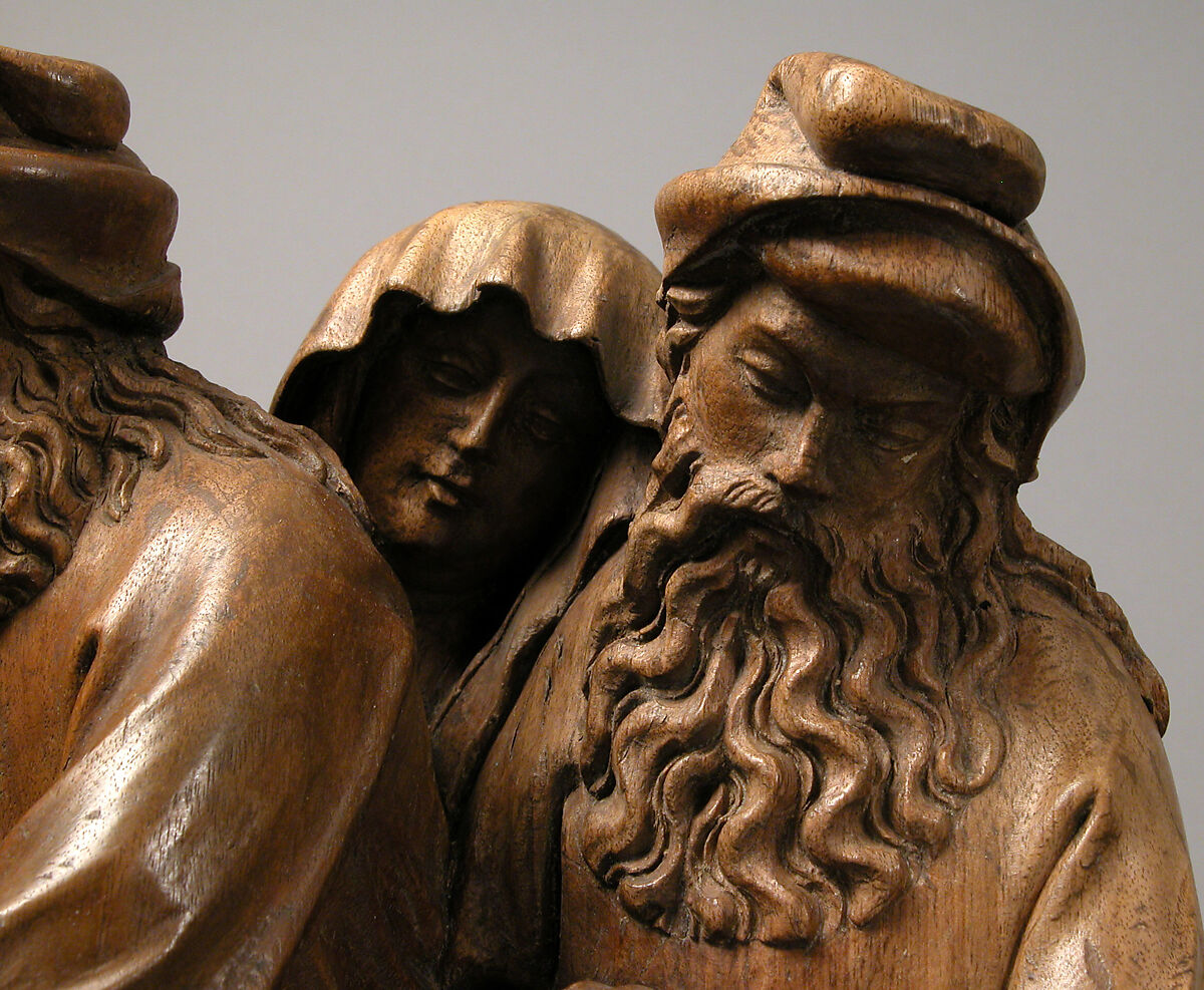 The Entombment of Christ, Walnut with traces of paint, German