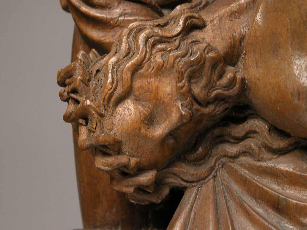 The Entombment of Christ, Walnut with traces of paint, German