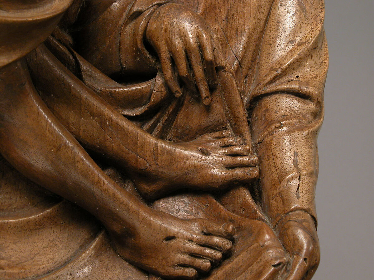 The Entombment of Christ, Walnut with traces of paint, German
