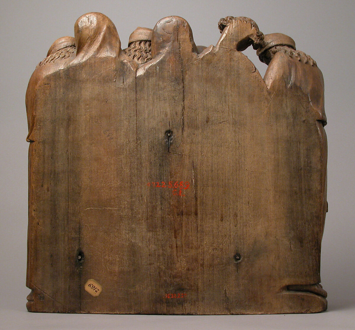 The Entombment of Christ, Walnut with traces of paint, German