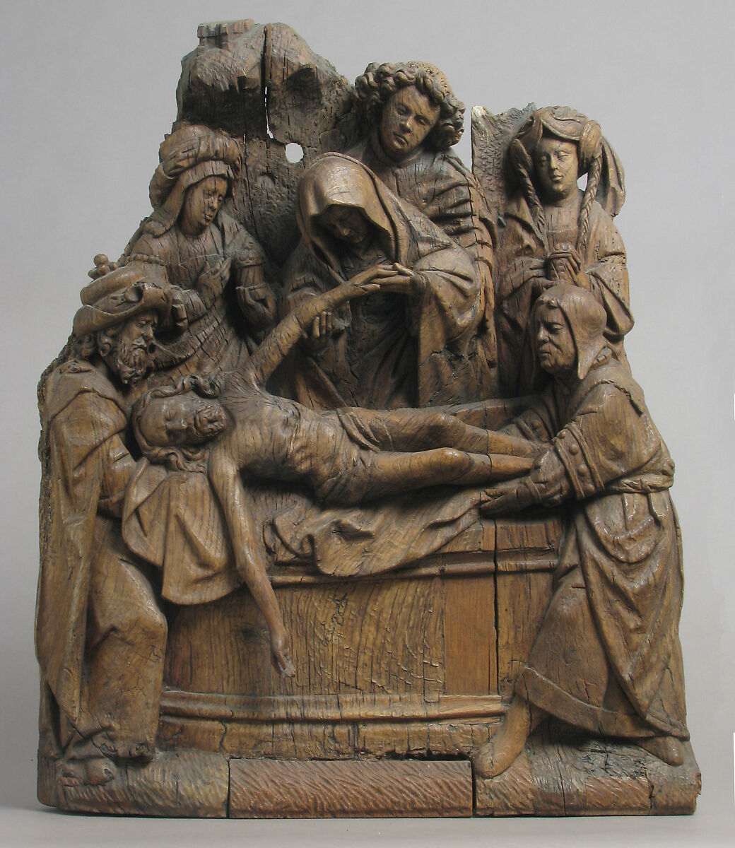 The Entombment, School of Antwerp, Oak, South Netherlandish 