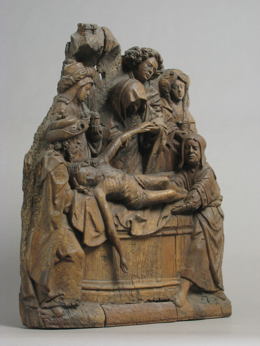 The Entombment, School of Antwerp, Oak, South Netherlandish