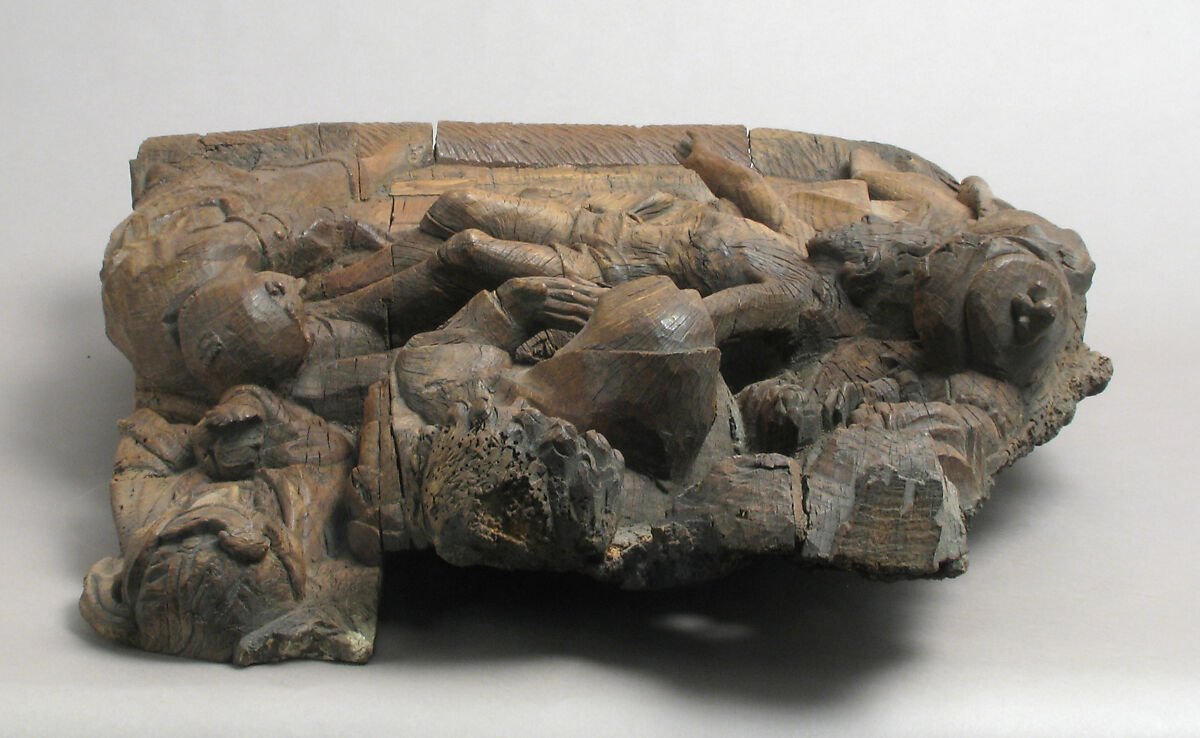 The Entombment, School of Antwerp, Oak, South Netherlandish