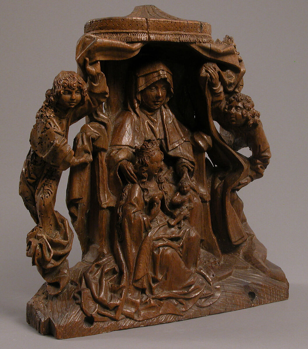 Saint Anne with the Virgin and Child, Oak, German
