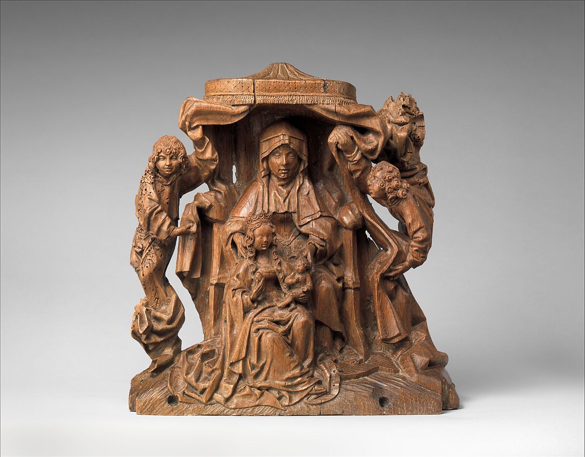 Saint Anne with the Virgin and Child, Oak, German 