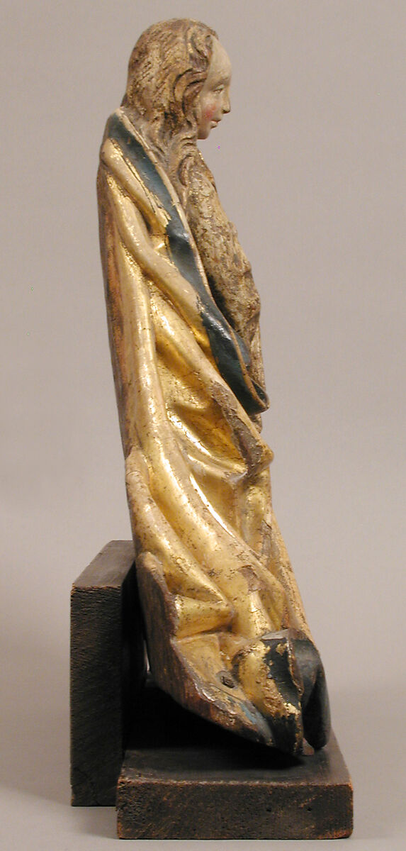 Virgin of the Annunciation, Oak, polychromy & gilding, South German