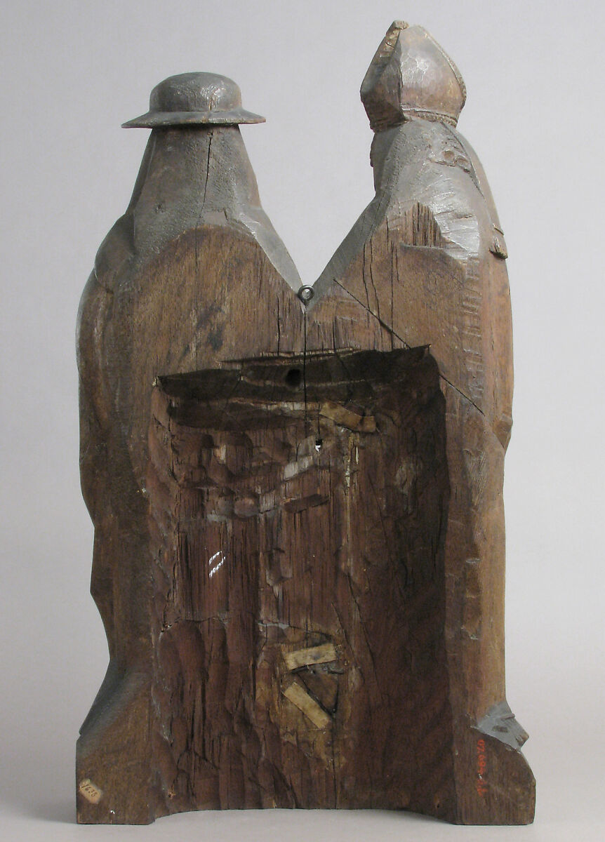 St. Augustine (or St. Ambrose) and St. Jerome, Oak, German