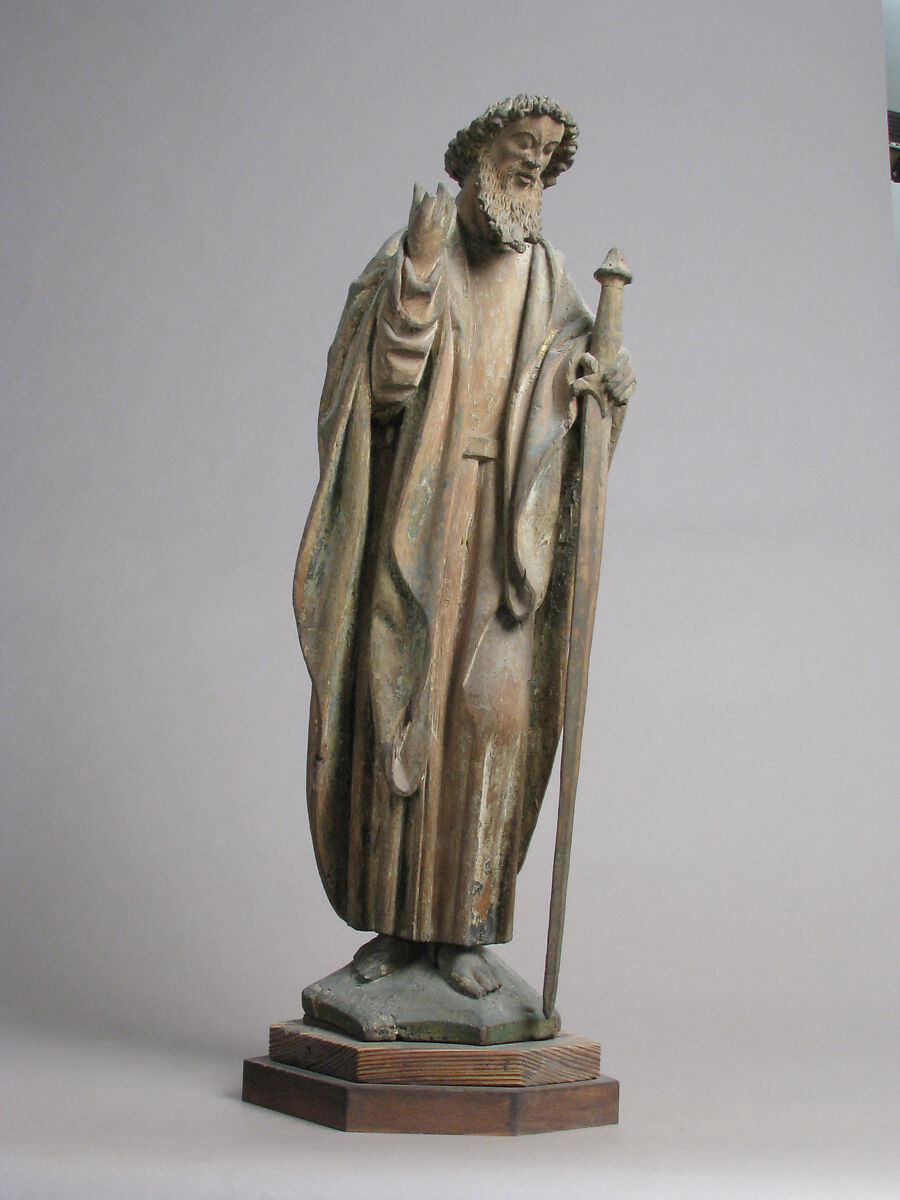 Saint Paul, Oak with traces of polychromy and gilding, North Netherlandish 