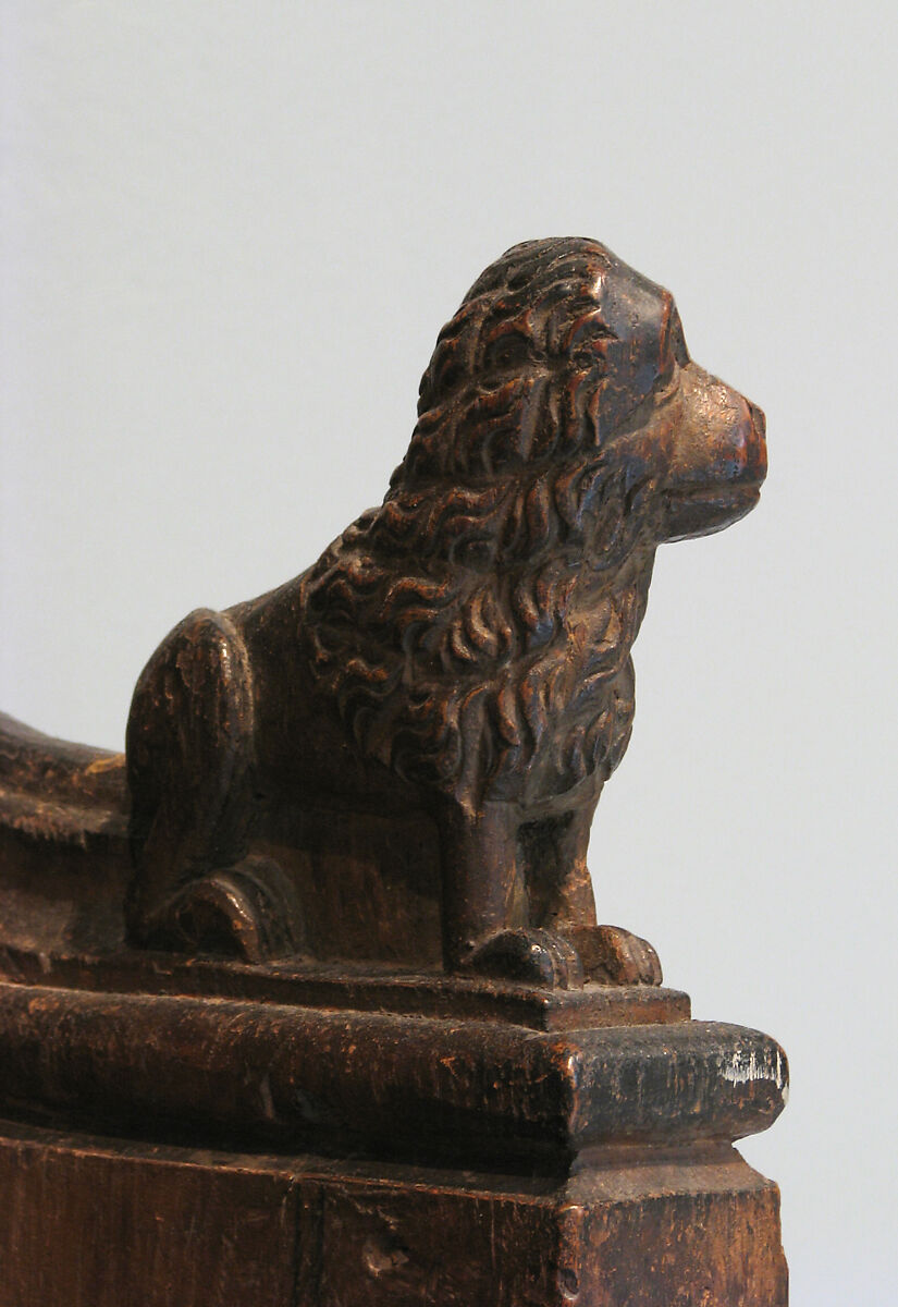 Triple Choir Stall with Canopy, Oak, French