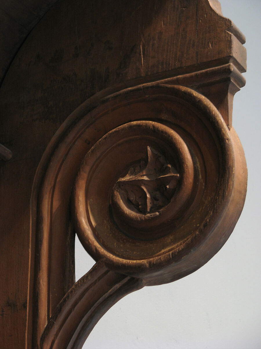 Triple Choir Stall with Canopy, Oak, French