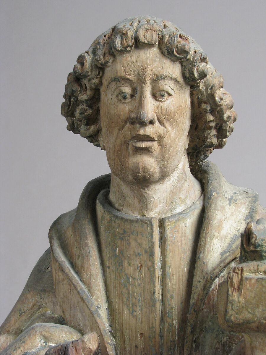 Saint John, Apostle and Evangelist, Oak with traces of polychromy and gilding, North Netherlandish