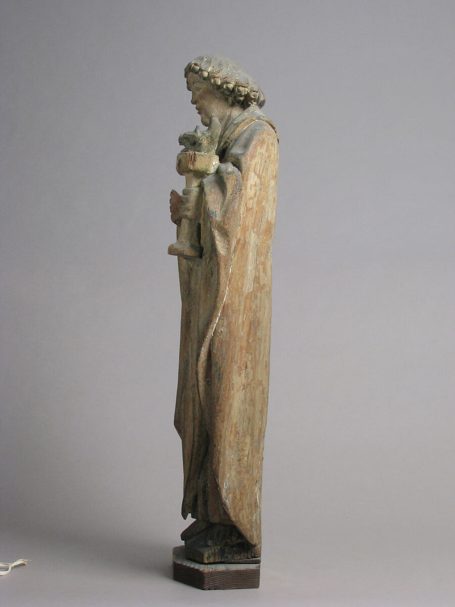 Saint John, Apostle and Evangelist, Oak with traces of polychromy and gilding, North Netherlandish