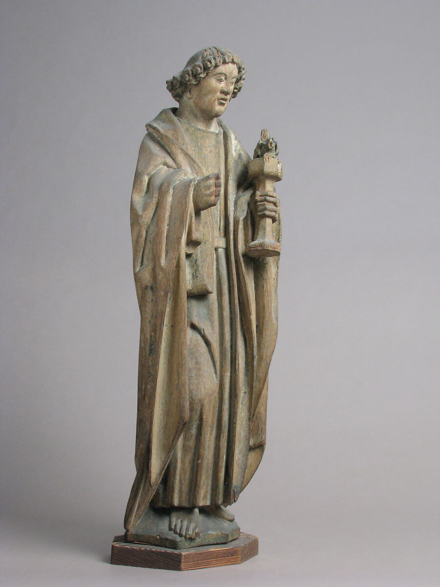 Saint John, Apostle and Evangelist, Oak with traces of polychromy and gilding, North Netherlandish
