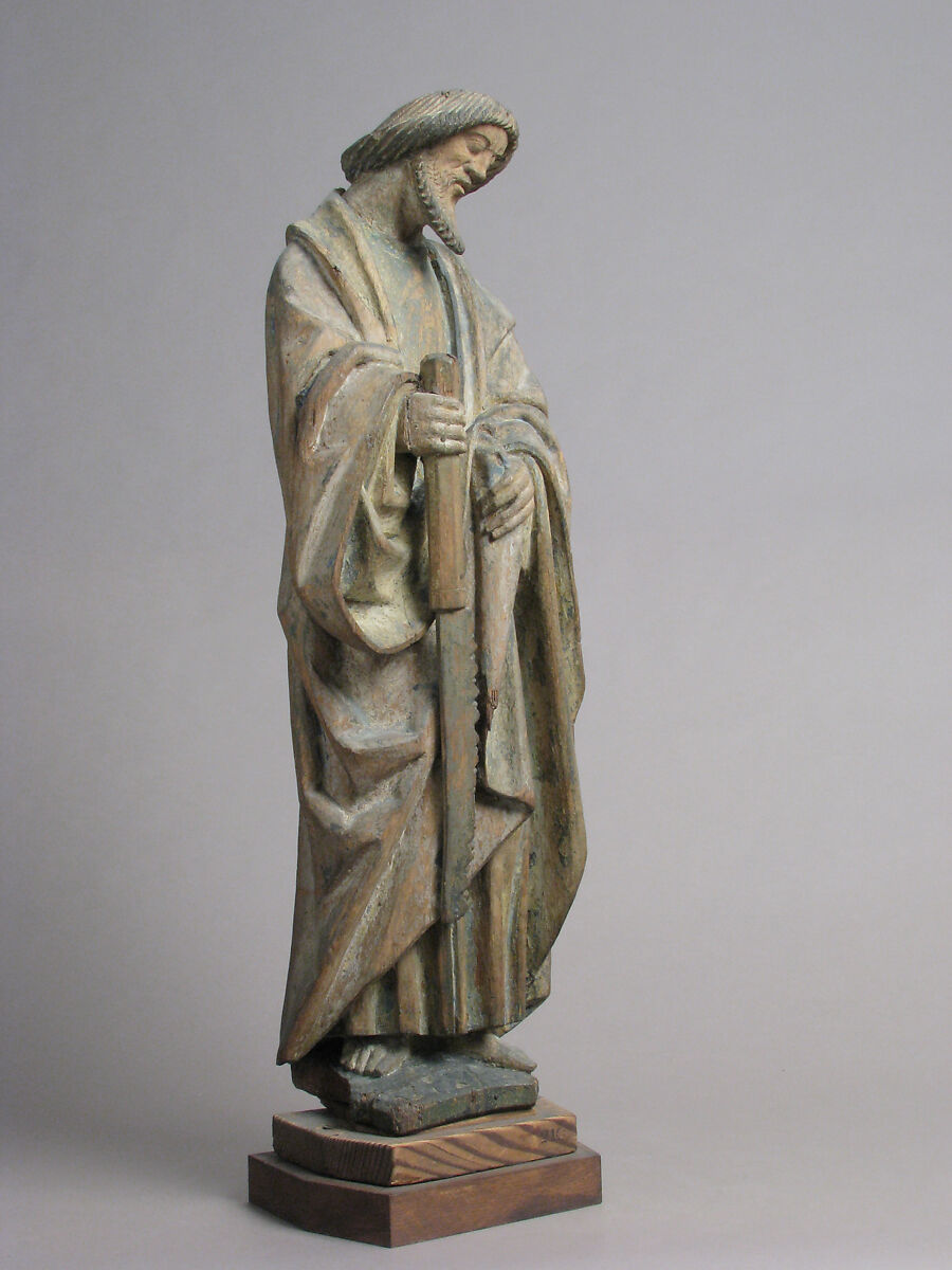 Saint Simon, Oak with traces of polychromy and gilding, North Netherlandish