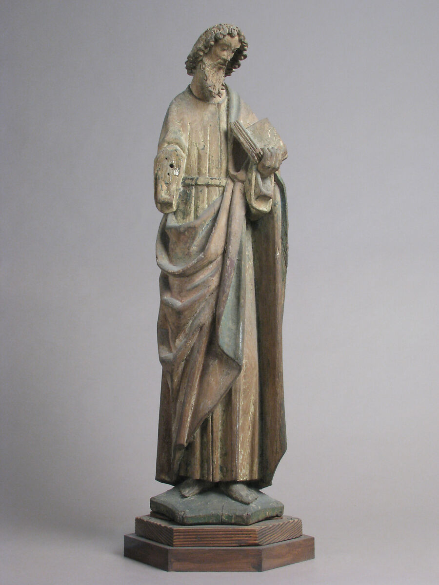 Saint Matthias (?), Oak with traces of polychromy and gilding, North Netherlandish 