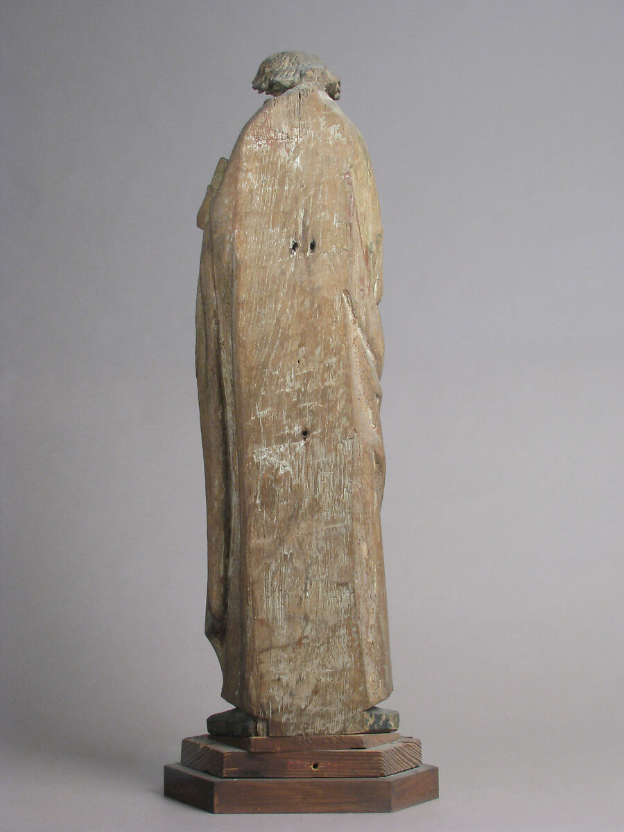 Saint Matthias (?), Oak with traces of polychromy and gilding, North Netherlandish