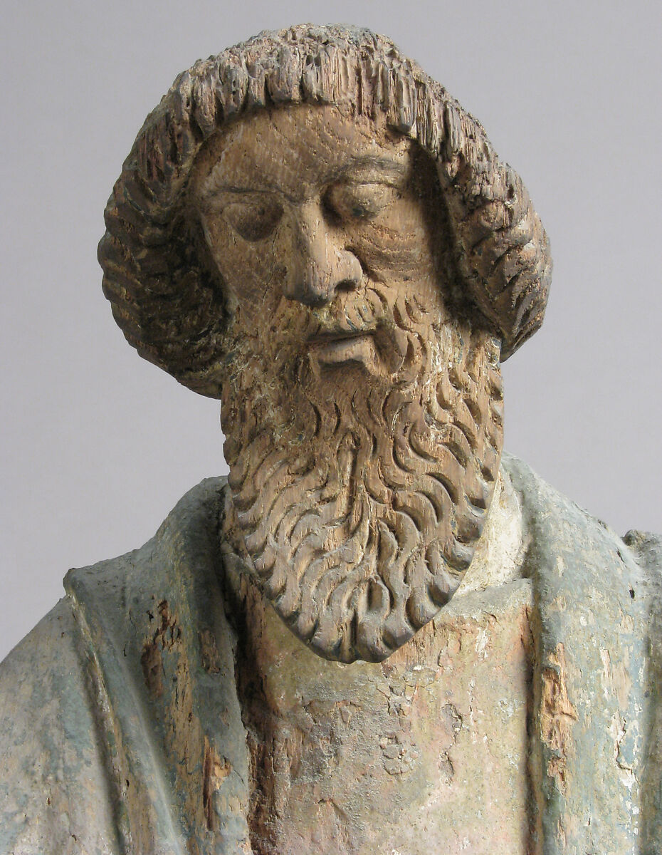 Saint Andrew (?), Oak with traces of polychromy and gilding, North Netherlandish