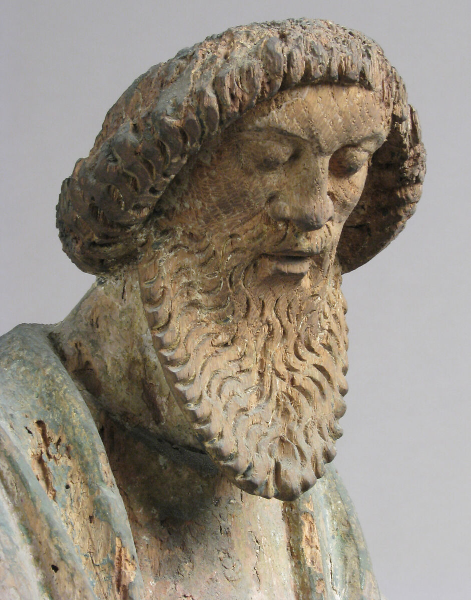 Saint Andrew (?), Oak with traces of polychromy and gilding, North Netherlandish