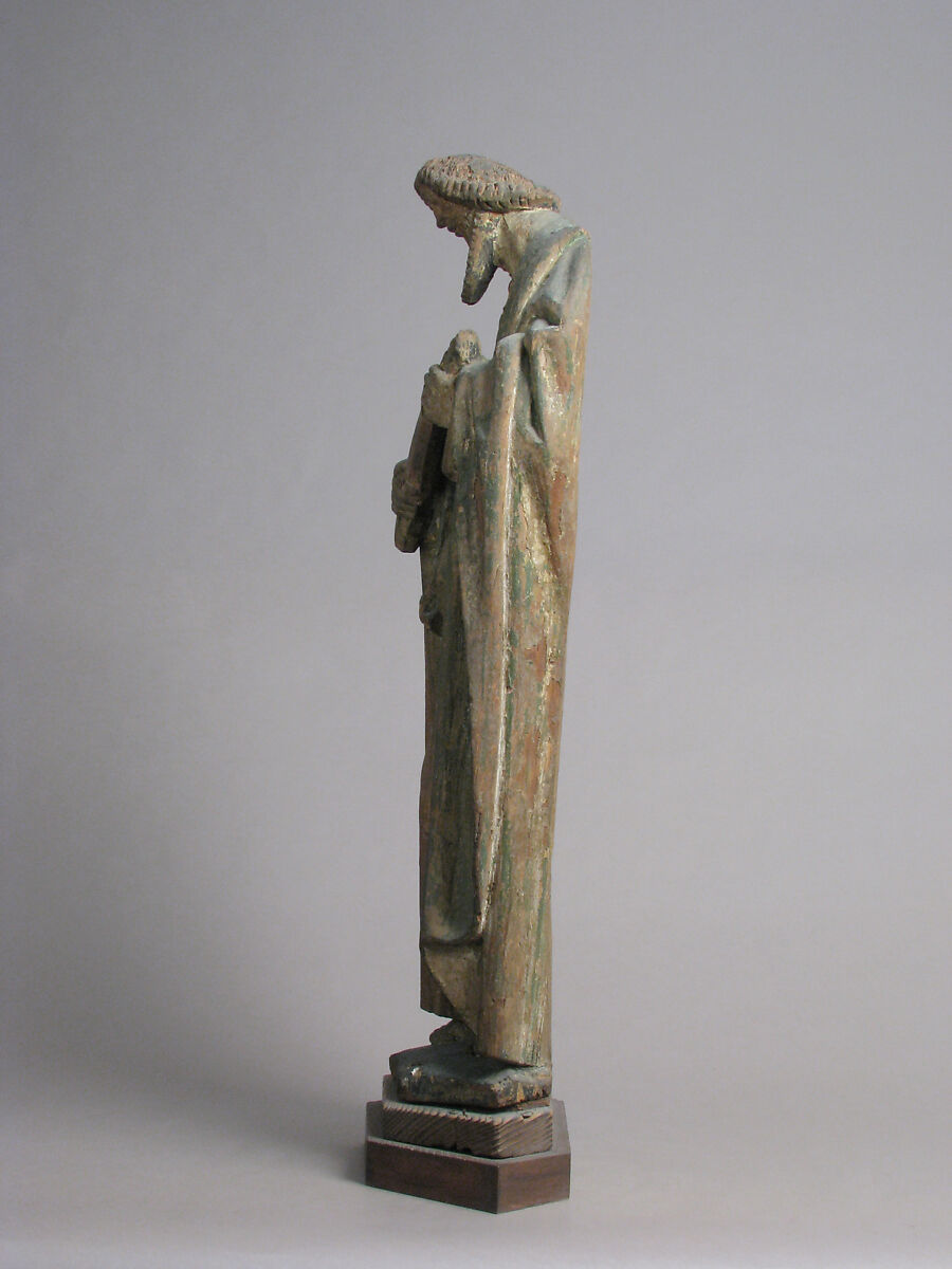 Saint Andrew (?), Oak with traces of polychromy and gilding, North Netherlandish