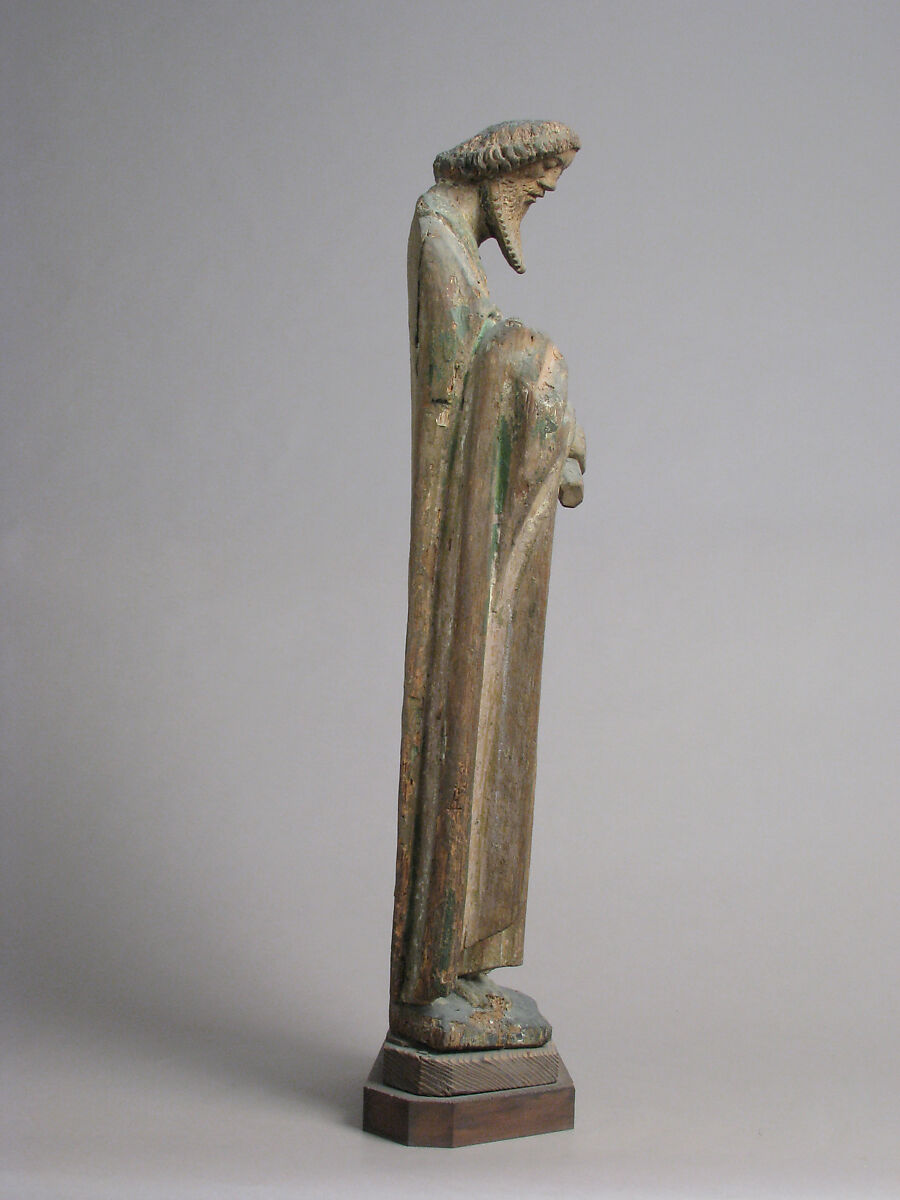 Saint Andrew (?), Oak with traces of polychromy and gilding, North Netherlandish