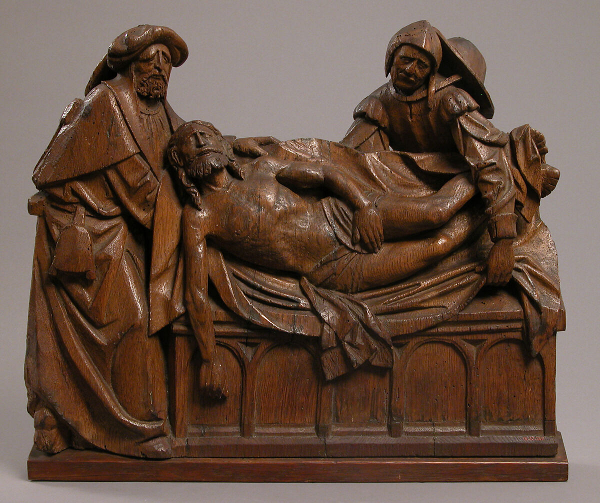 Entombment, Oak, South Netherlandish 