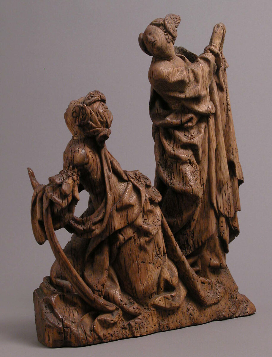 Two Women, Oak, Netherlandish