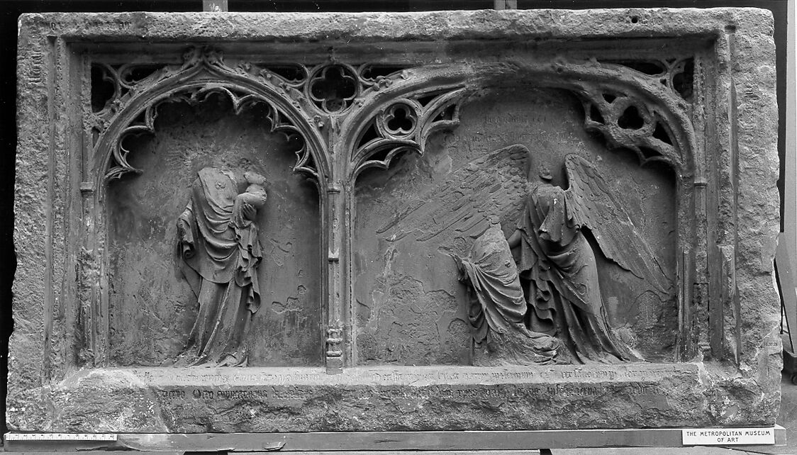 Funerary Relief from the Tomb of Milon de Donzy (d. 1337-38), dean of the Cathedral of Nevers, Limestone, French 