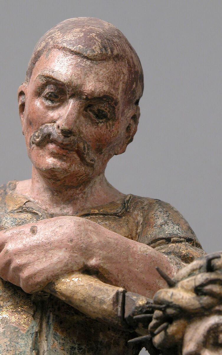 Christ Crowned with Thorns, Oak with polychromy and gilding, South Netherlandish