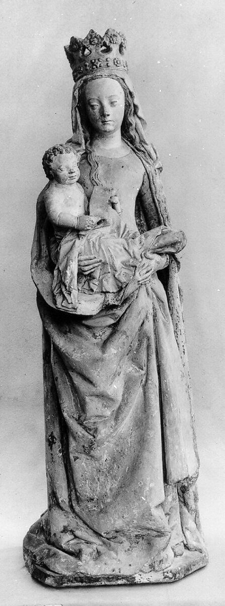 Virgin and Child, Limestone with polychromy, French